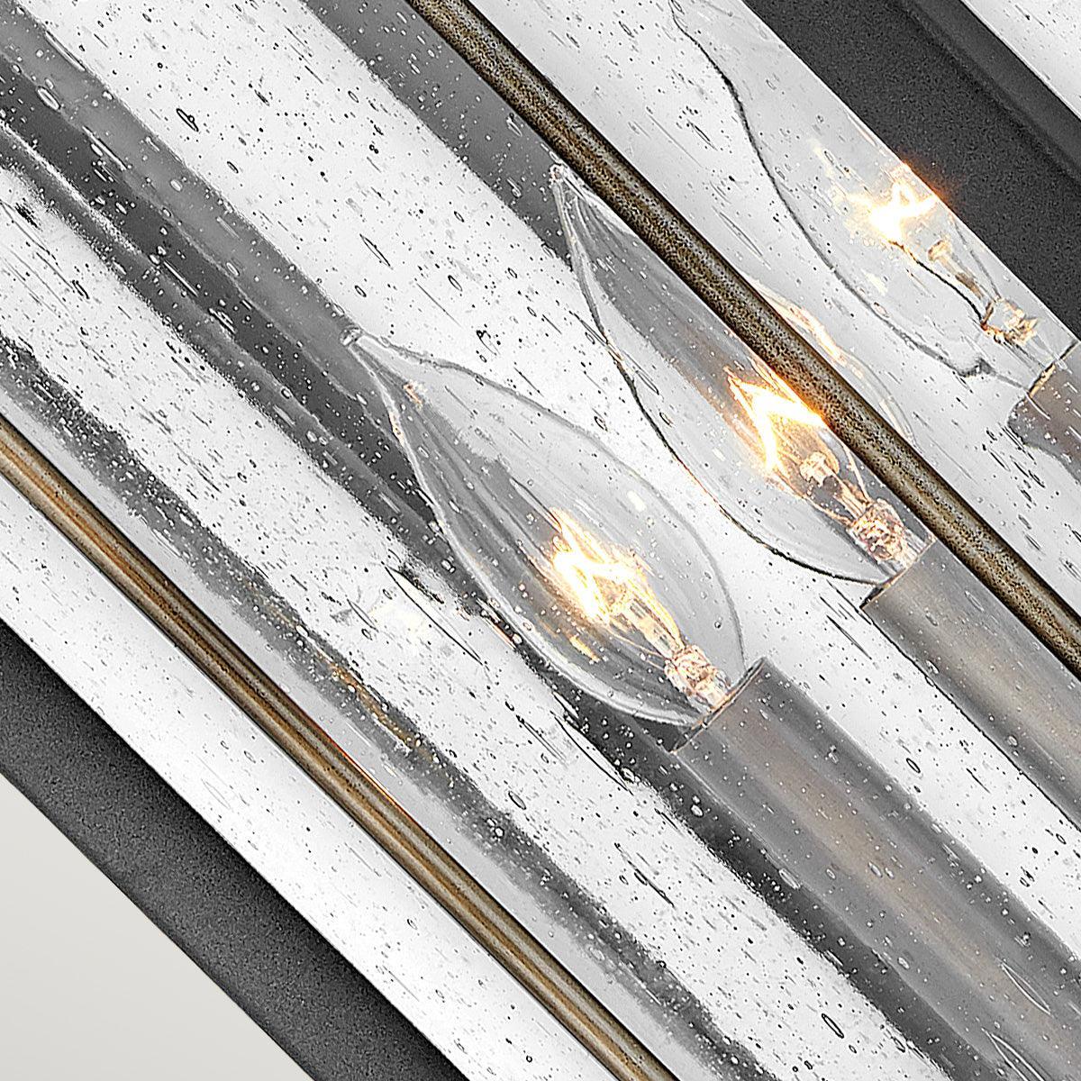 hinkley fitzgerald 3 light large outdoor wall lantern Detailed Close Up