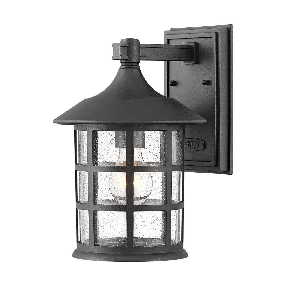 hinkley freeport 1lt medium outdoor black wall lantern