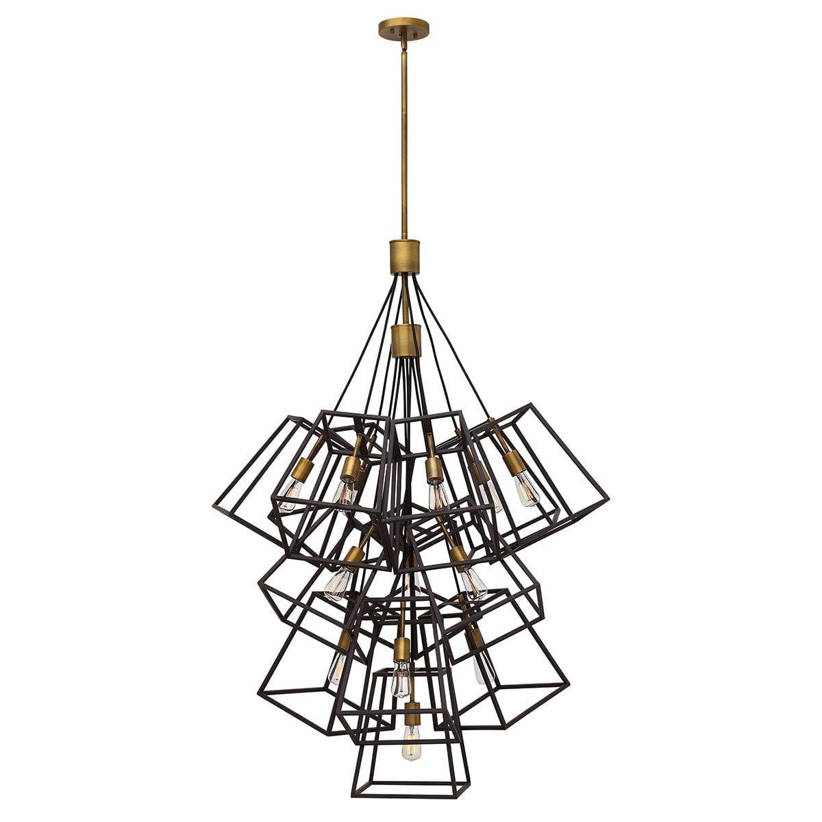 Hinkley Fulton 13 Light Large Bronze Foyer Chandelier-Elstead Lighting-1-Tiffany Lighting Direct