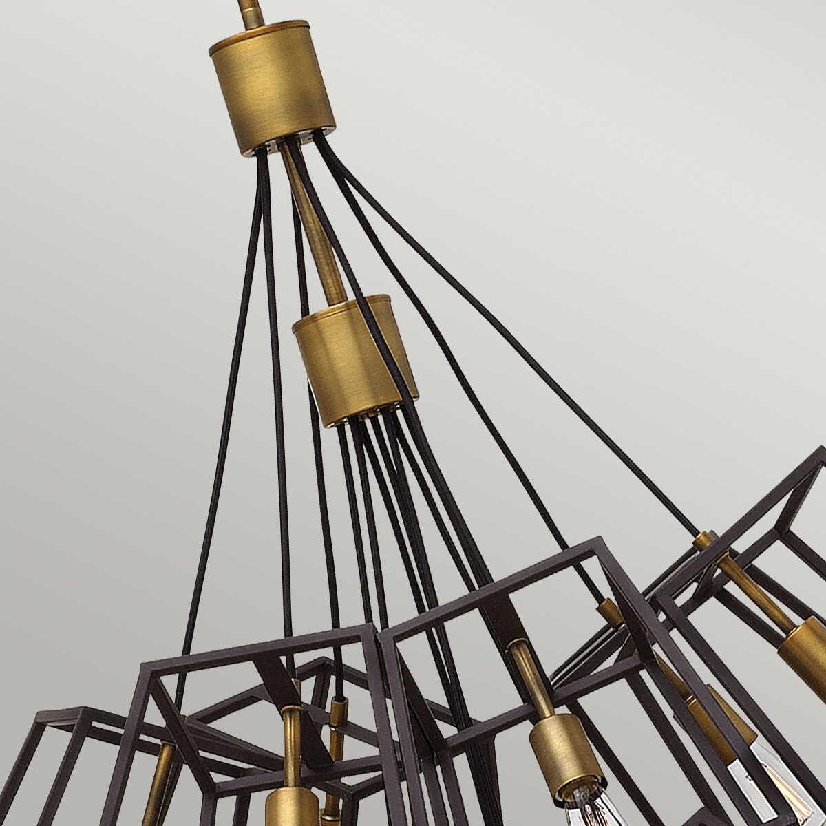 Hinkley Fulton 13 Light Large Bronze Foyer Chandelier-Elstead Lighting-3-Tiffany Lighting Direct