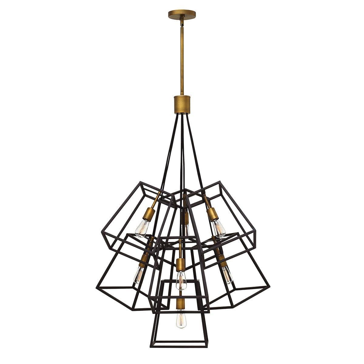 Hinkley Fulton 7 Light Bronze Chandelier Ceiling Light-Elstead Lighting-1-Tiffany Lighting Direct