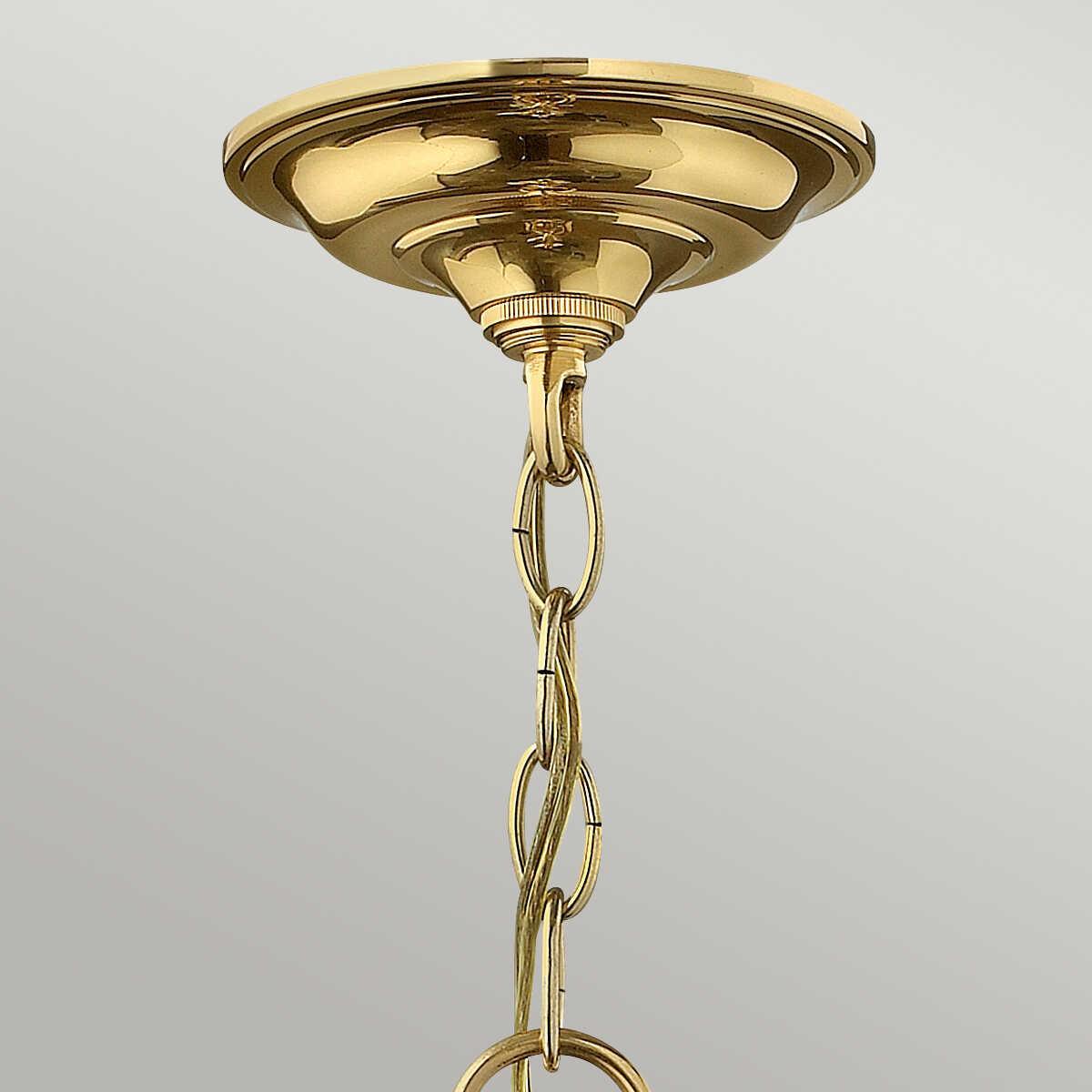 Hinkley Gentry Polished Brass Medium 4 Light Ceiling Lantern-Ceiling Pendant Lights-Elstead Lighting-5-Tiffany Lighting Direct