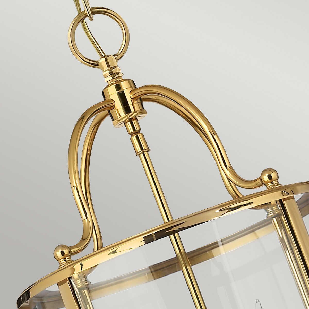 Hinkley Gentry Polished Brass Medium 4 Light Ceiling Lantern-Ceiling Pendant Lights-Elstead Lighting-6-Tiffany Lighting Direct