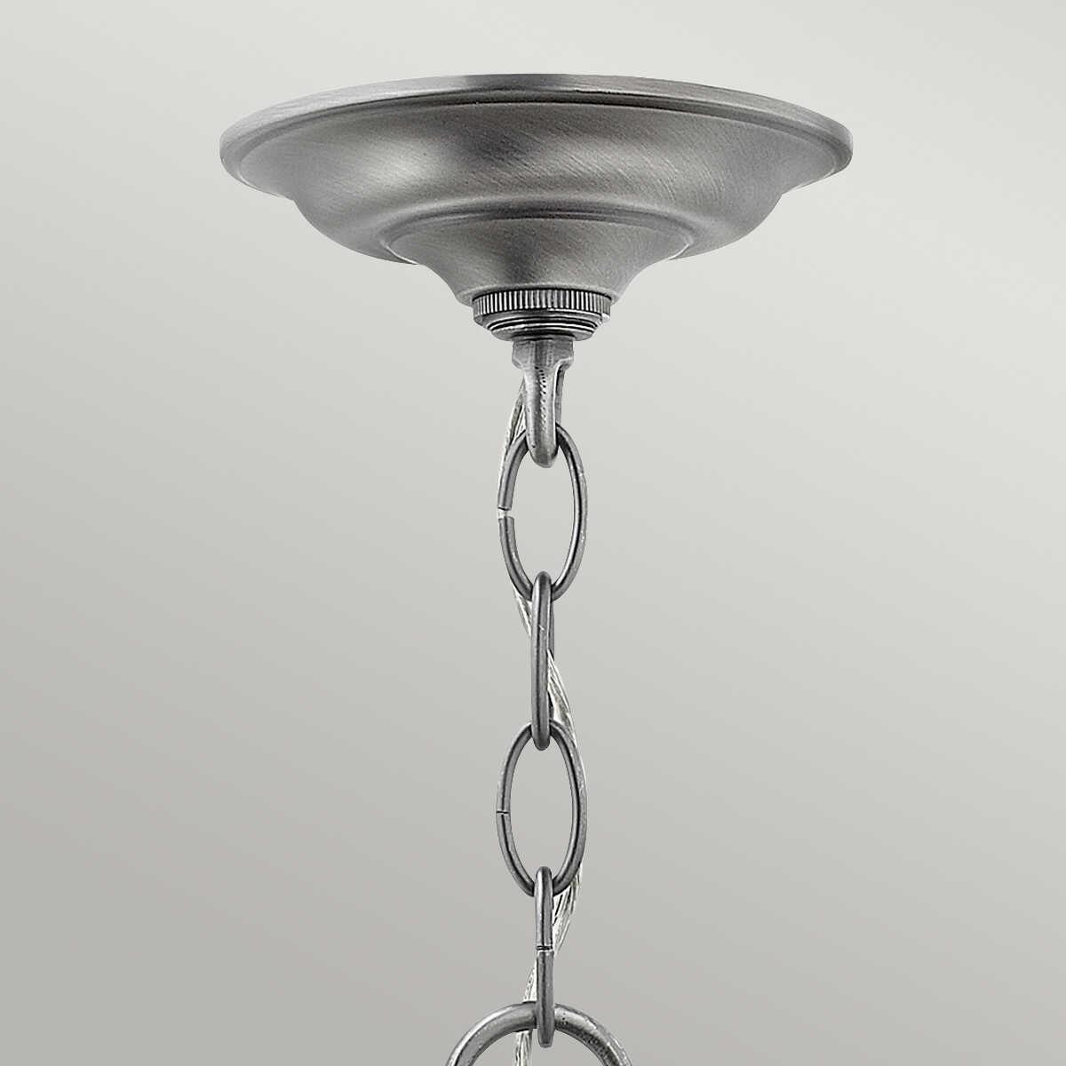 Hinkley Gentry Pewter Medium Ceiling Lantern 3 Light-Ceiling Pendant Lights-Elstead Lighting-5-Tiffany Lighting Direct