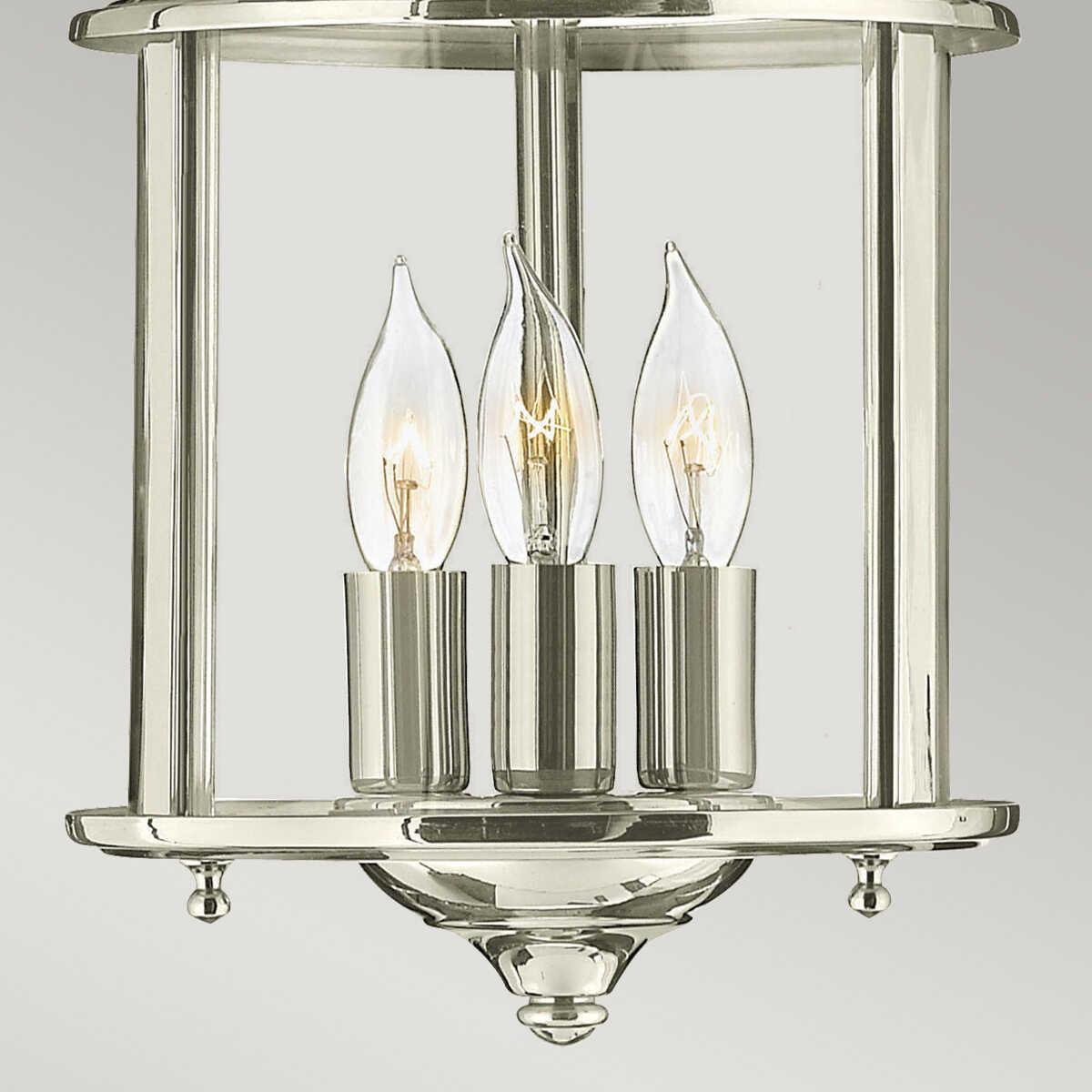 Hinkley Gentry 3 Light Small Polished Nickel Pendant-Ceiling Pendant Lights-Elstead Lighting-6-Tiffany Lighting Direct