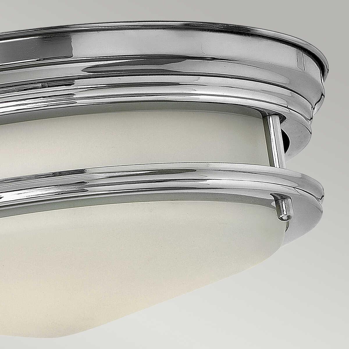 hinkley hadley polished chrome finish flush bathroom ceiling light Living Room Close Up