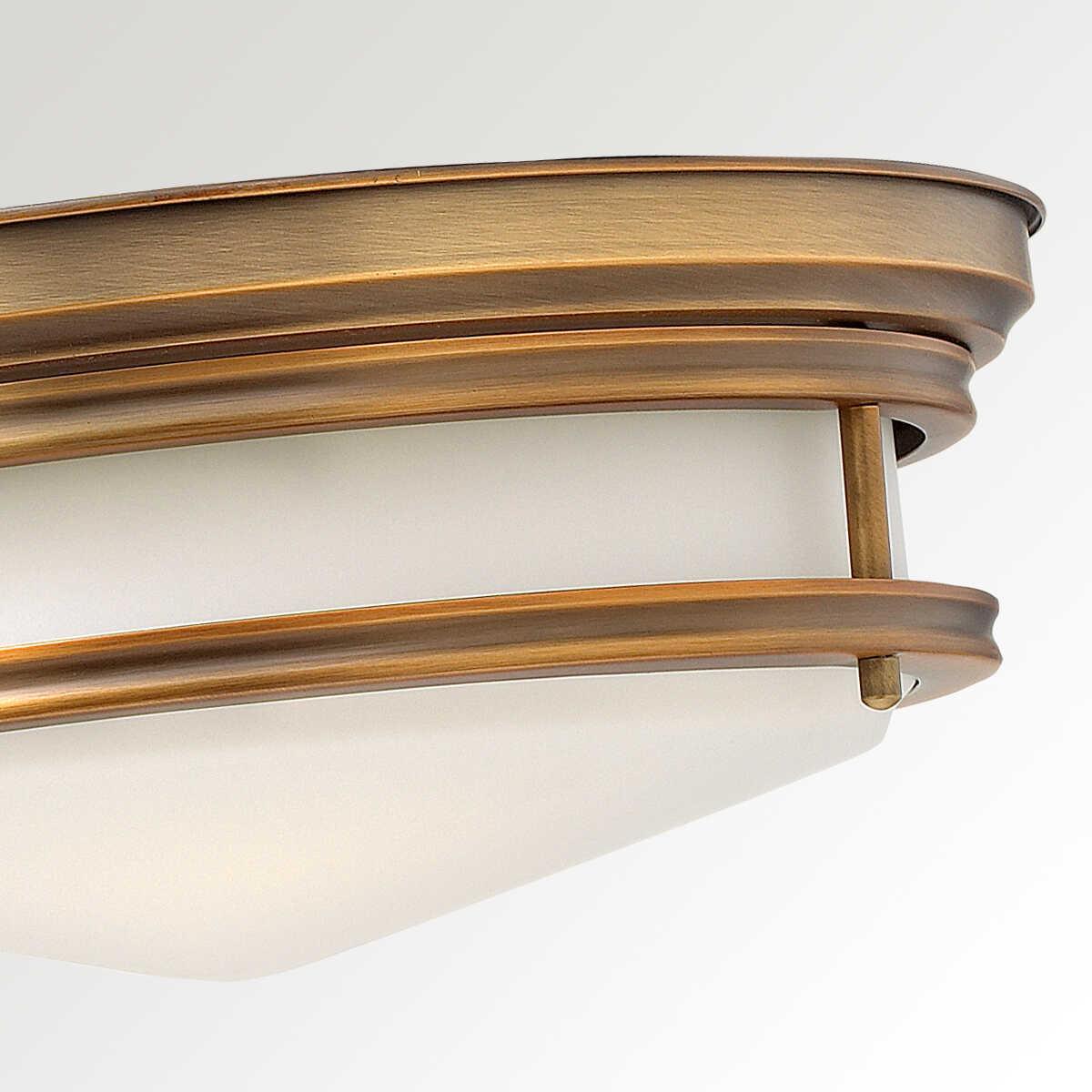 Hinkley Hadley Brushed Bronze Flush Ceiling Light Living room close up
