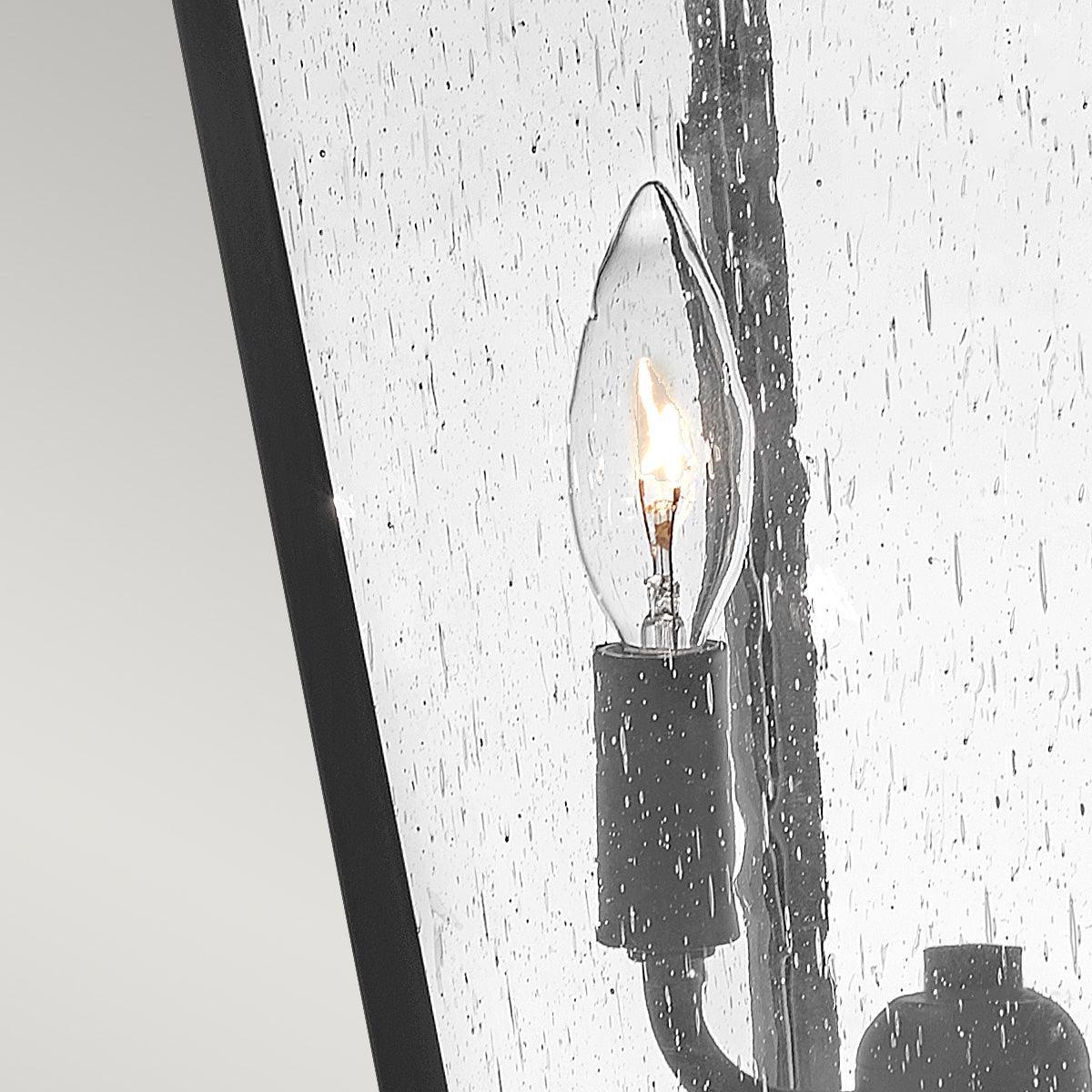 hinkley huntersfield 2 light medium outdoor pedestal lantern Living Room Close Up