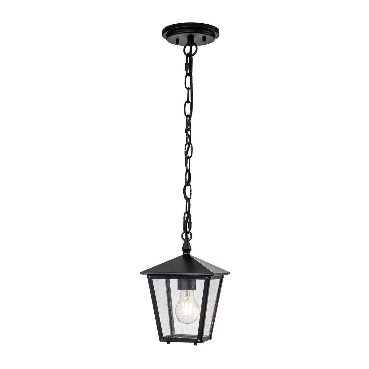 hinkley huntersfield small black outdoor chain lantern