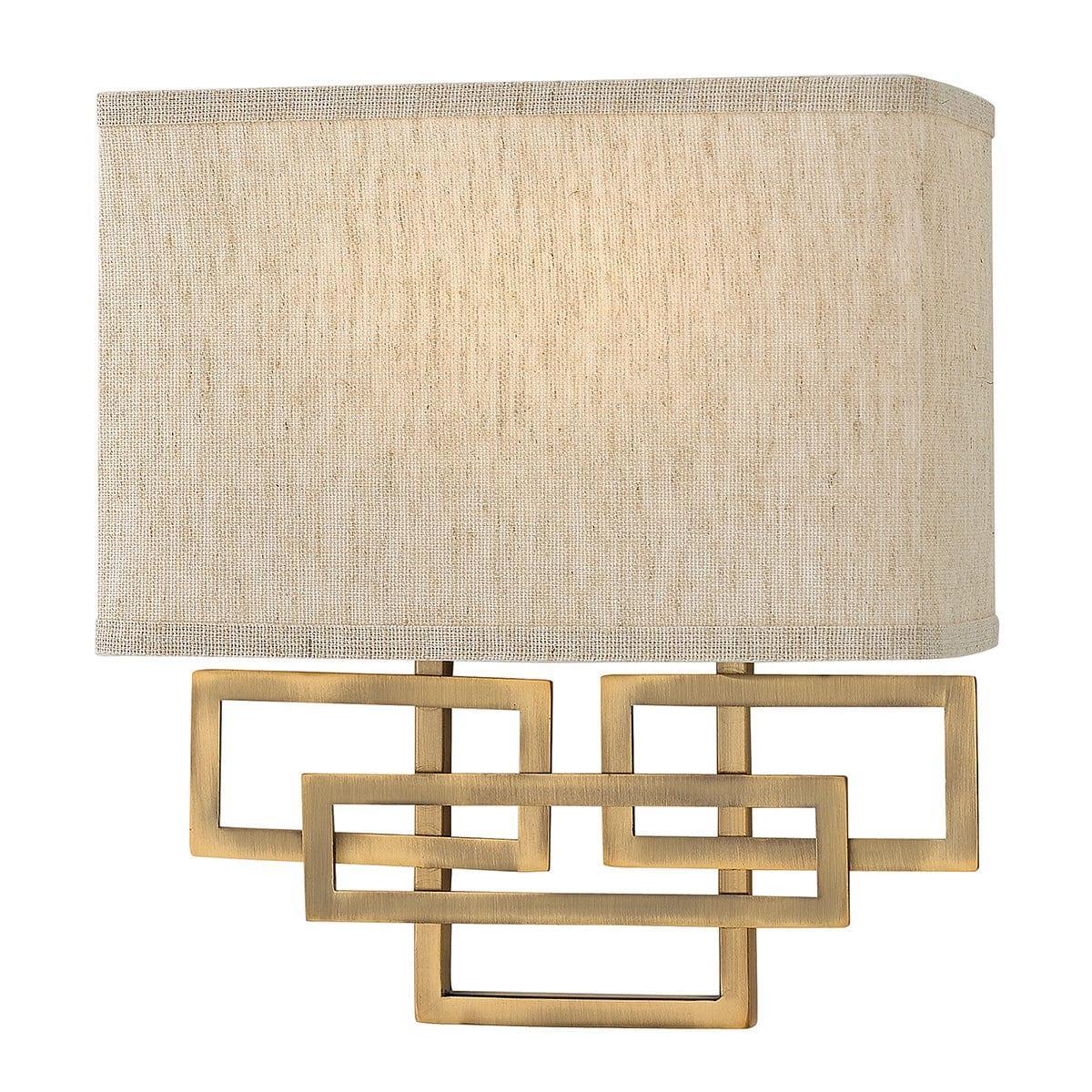 Hinkley Lanza 2 Light Brushed Bronze Wall Light HK-LANZA2-BR,Elstead Lighting,1