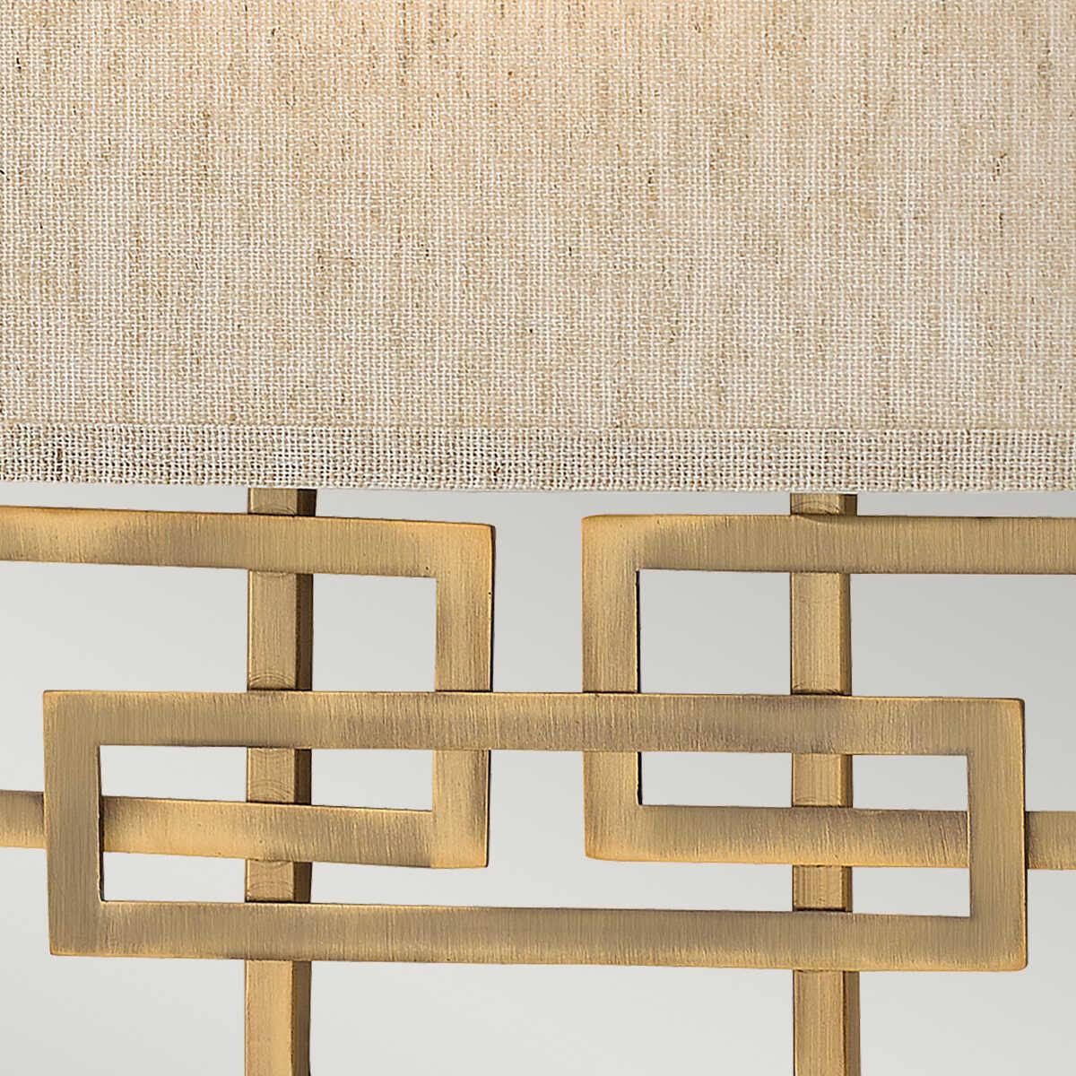 Hinkley Lanza 2 Light Brushed Bronze Wall Light HK-LANZA2-BR,Elstead Lighting, dining room close up