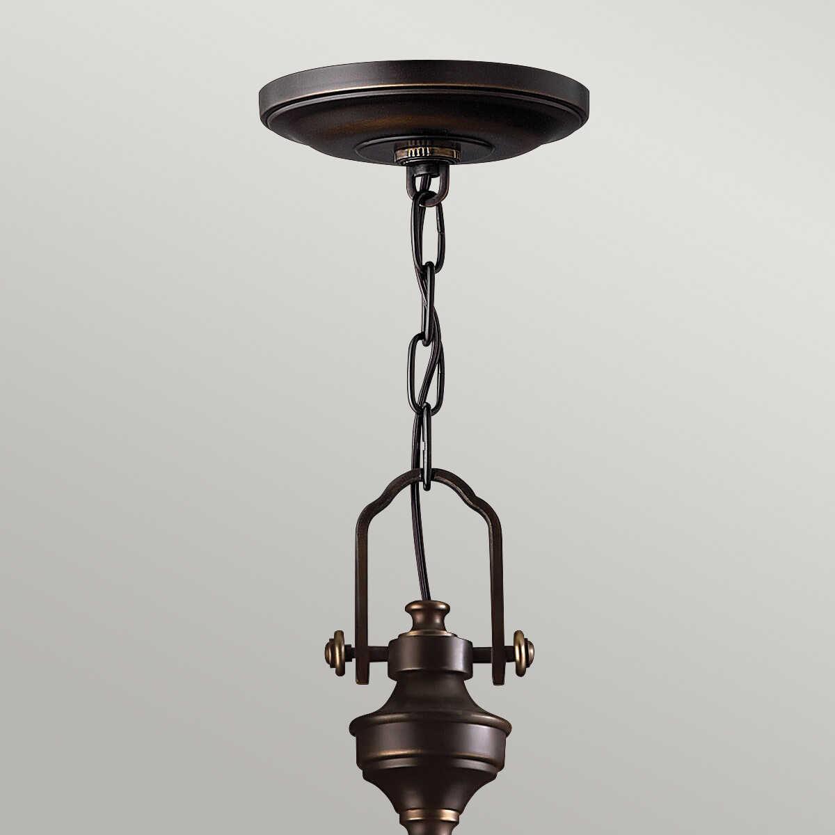 Hinkley Mayflower Bronze Finish Inverted Ceiling Pendant-Ceiling Pendant Lights-Elstead Lighting-5-Tiffany Lighting Direct
