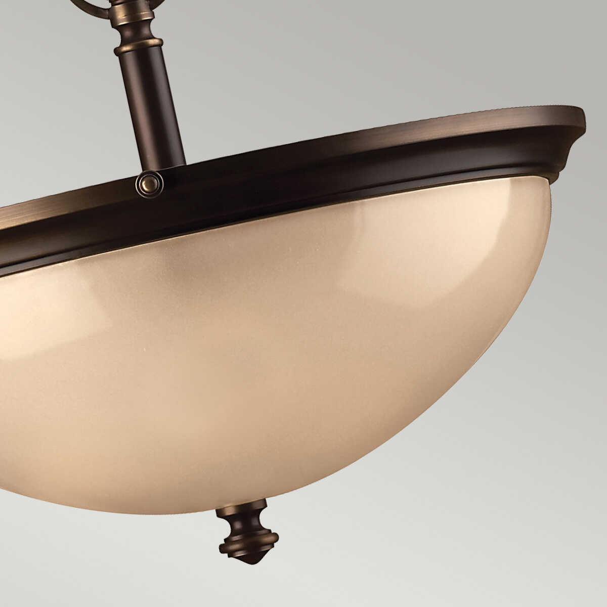 Hinkley Mayflower Bronze Finish Inverted Ceiling Pendant-Ceiling Pendant Lights-Elstead Lighting-7-Tiffany Lighting Direct