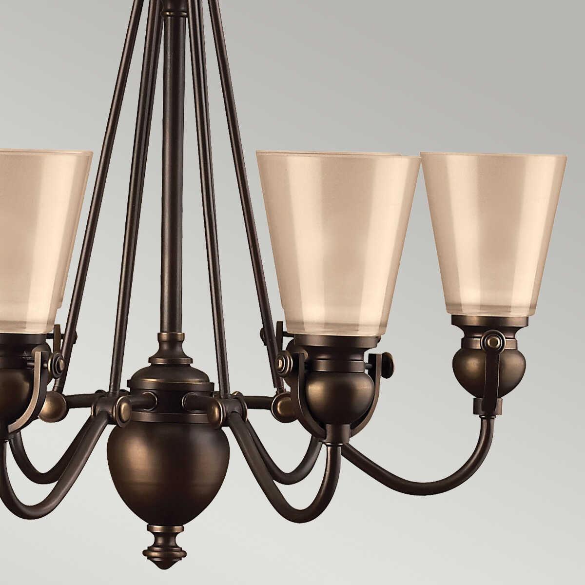 Hinkley Mayflower Olde Bronze 6 Light Chandelier-Elstead Lighting-7-Tiffany Lighting Direct