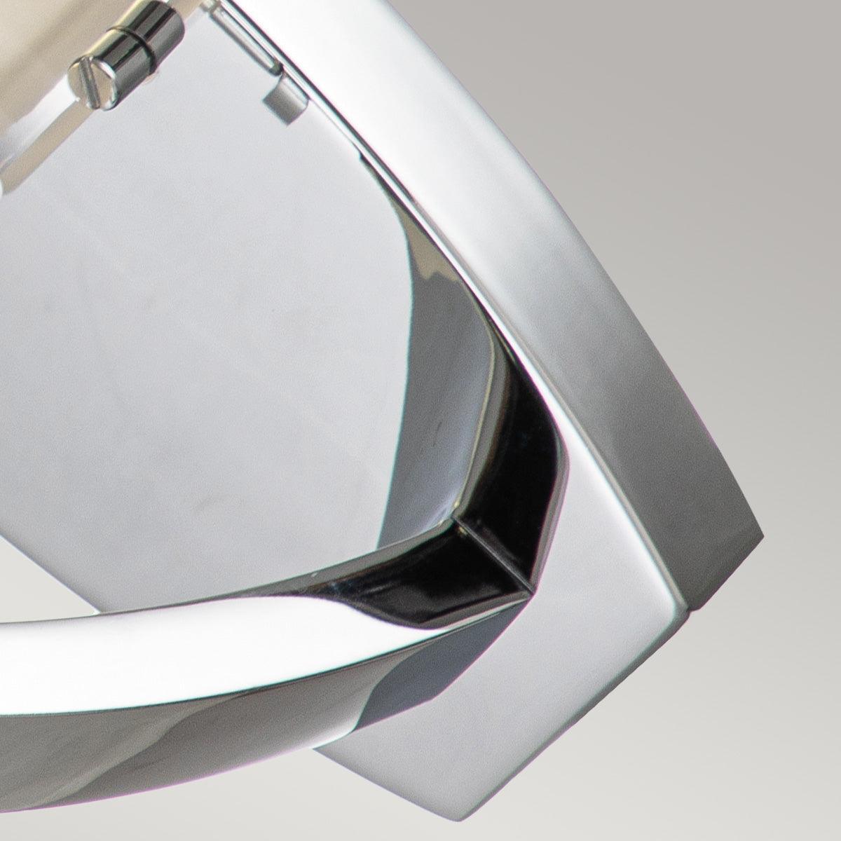 hinkley meridian 1 light chrome bathroom wall light Detailed Close Up