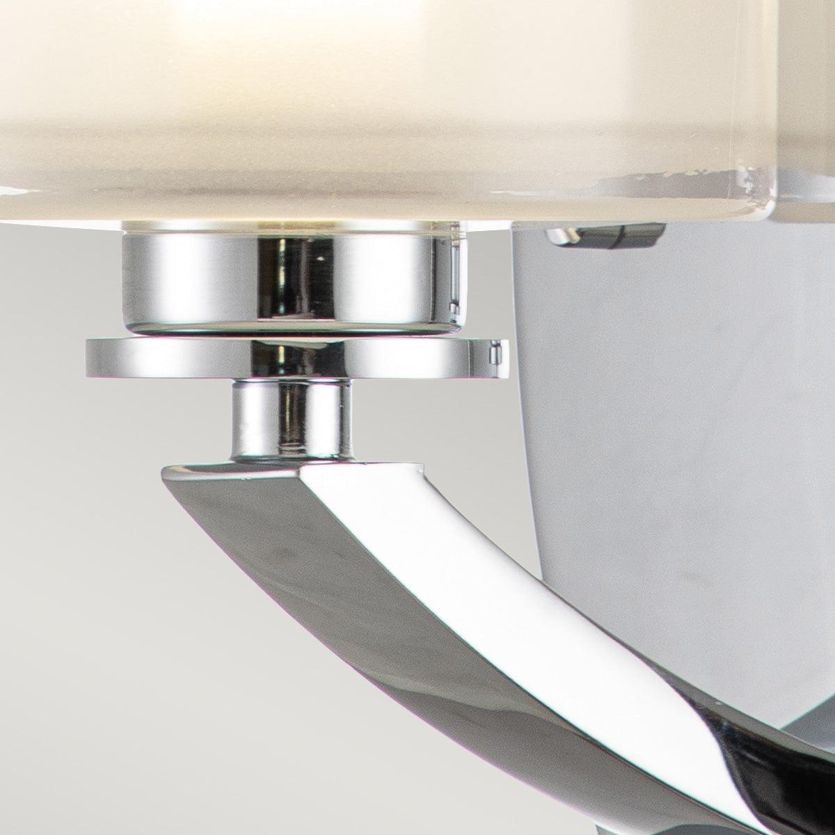 hinkley meridian 1 light chrome bathroom wall light Close Up LED Bulb