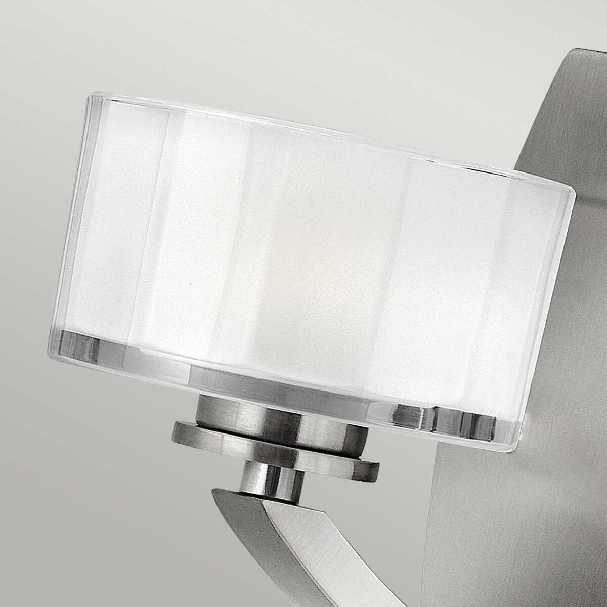 hinkley meridian brushed nickel wall light Living Room Close Up
