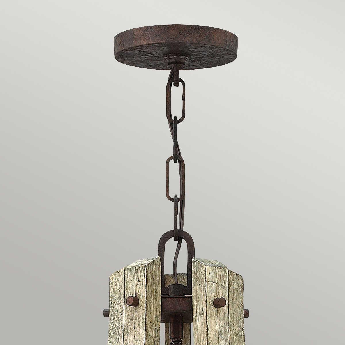 Hinkley Middlefield 5 Light Distressed Wood Chandelier-Elstead Lighting-4-Tiffany Lighting Direct