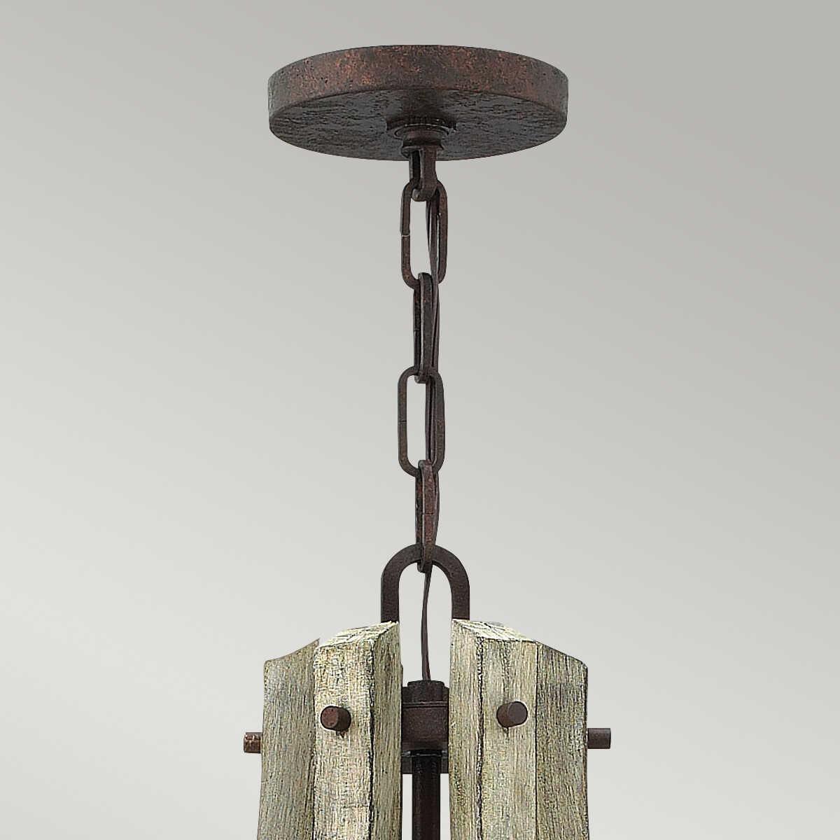Hinkley Middlefield 6 Light Distressed Wood Chandelier-Elstead Lighting-4-Tiffany Lighting Direct