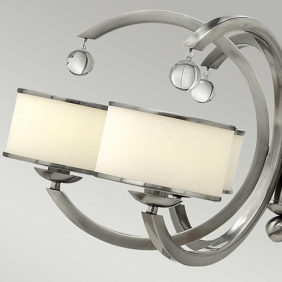 Hinkley Monaco Brushed Nickel Finish 6 Light Chandelier-Elstead Lighting-5-Tiffany Lighting Direct