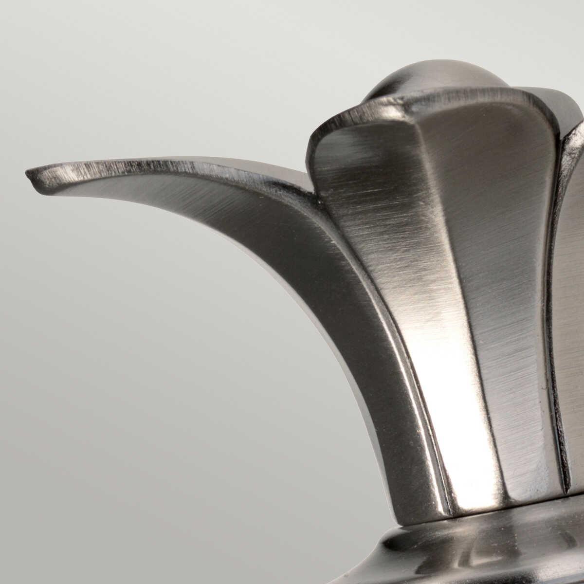 hinkley plantation 1 light antique nickel bathroom wall light Close Up