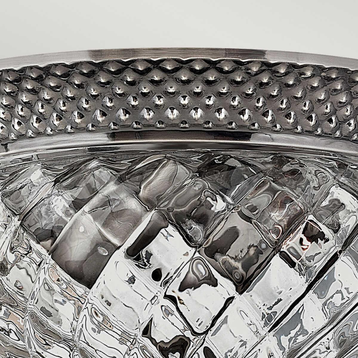 Hinkley Plantation Nickel Small Flush Ceiling Light Living room wide shot