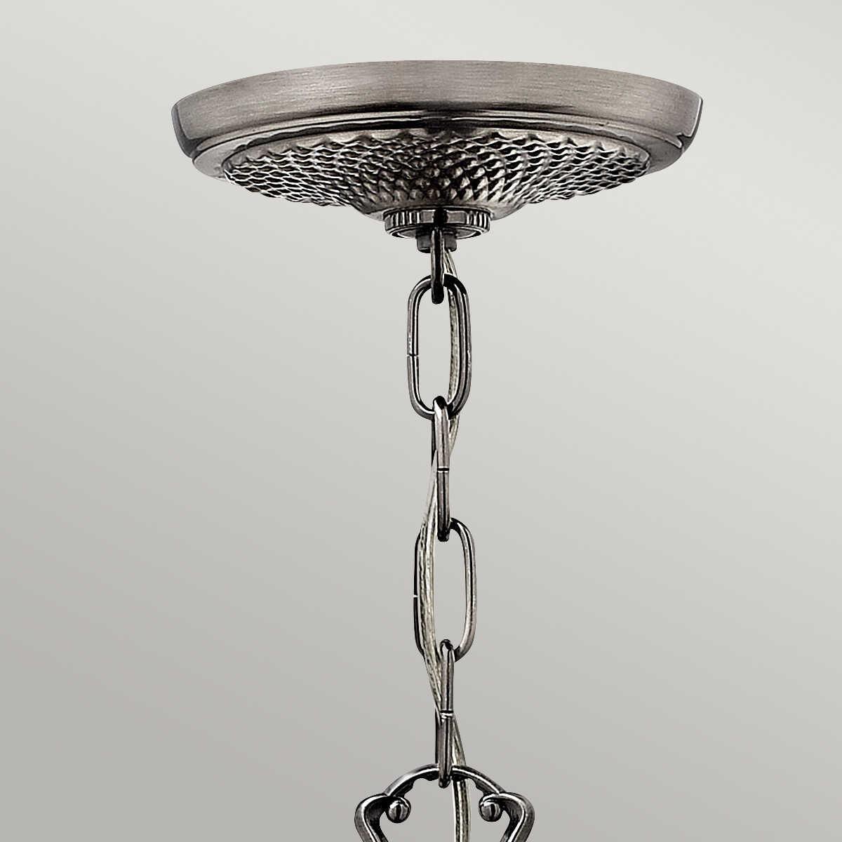 Hinkley Plantation Polished Antique Nickel 3 Light Chandelier-Elstead Lighting-4-Tiffany Lighting Direct