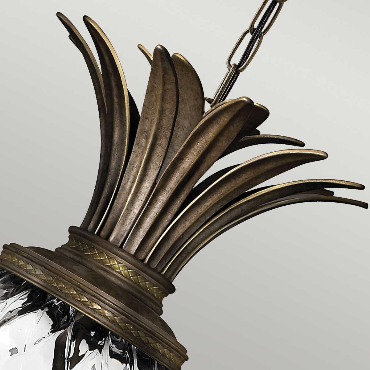 Hinkley Plantation Pearl 4 Light Bronze Ceiling Lantern-Ceiling Pendant Lights-Elstead Lighting-6-Tiffany Lighting Direct