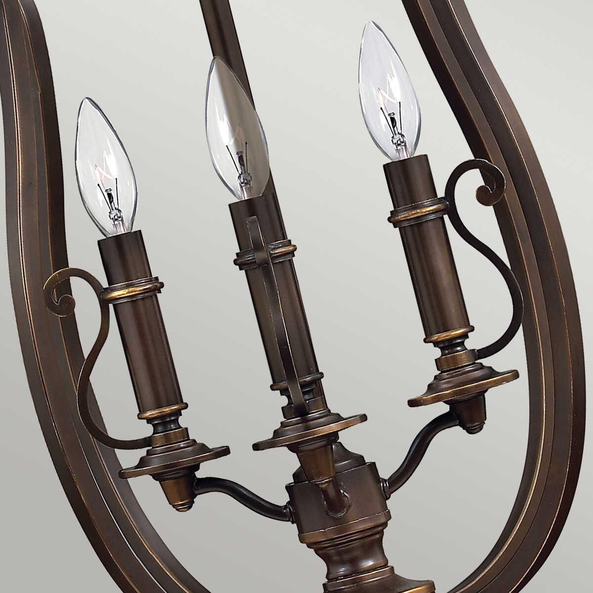 Hinkley Plymouth Pendant Bronze Ceiling Lantern 4 Light-Ceiling Pendant Lights-Elstead Lighting-7-Tiffany Lighting Direct