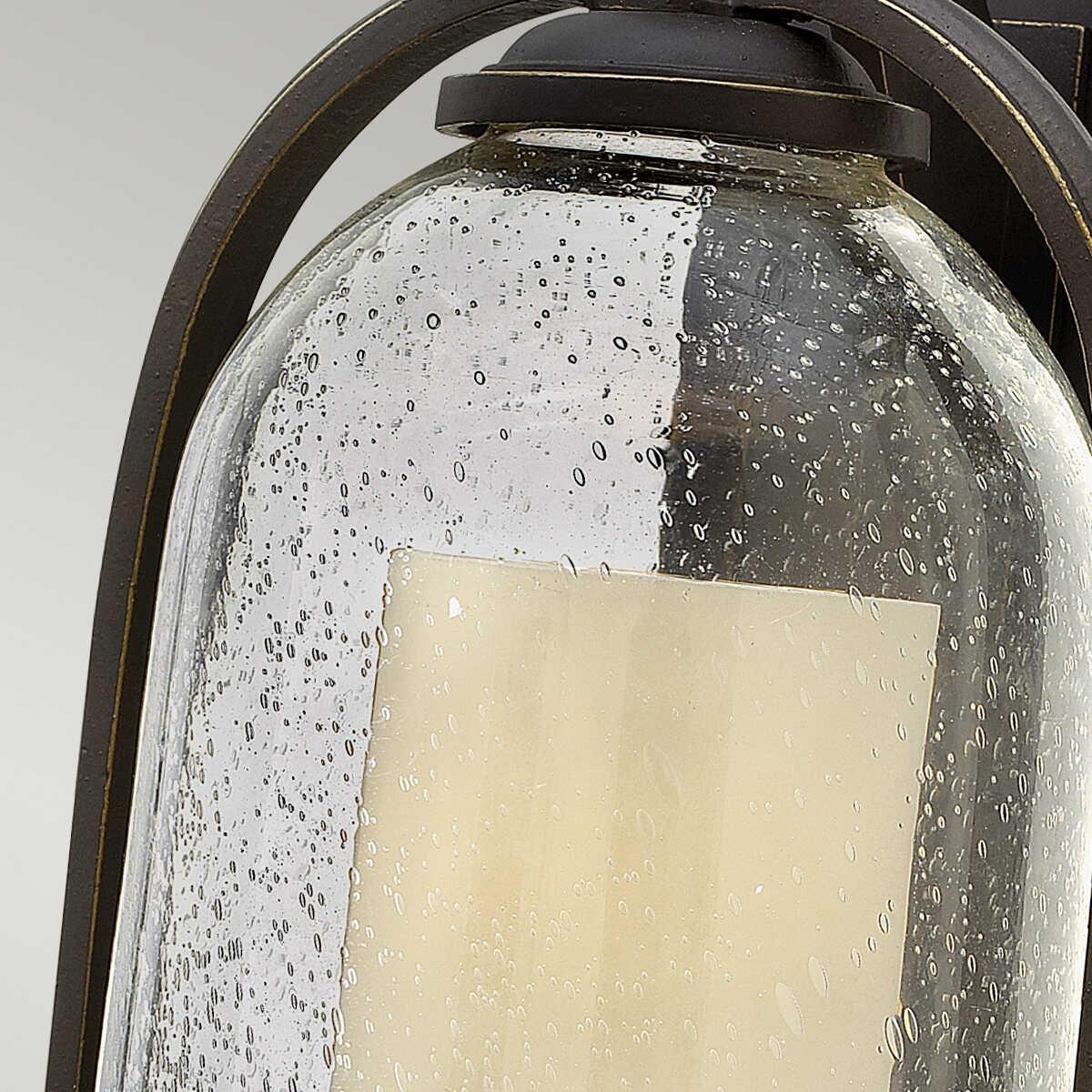 Elstead Quincy Oil Rubbed Bronze Finish Medium Outdoor Wall Fitting Close up