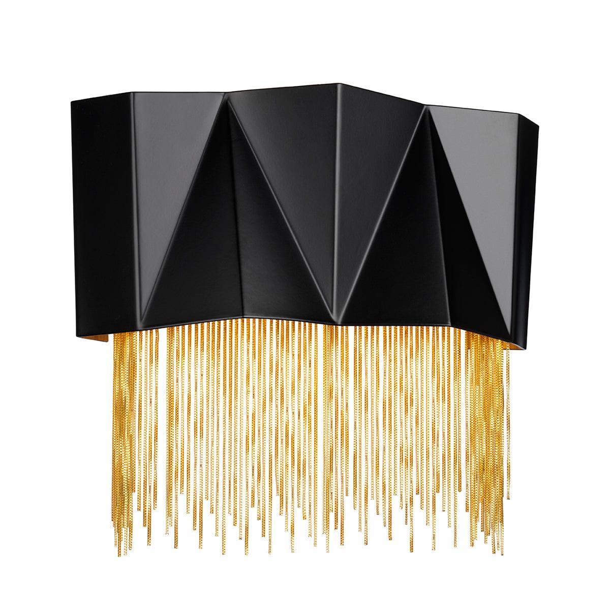 Hinkley Zuma 3 Light Gold & Black Wall Light image 1