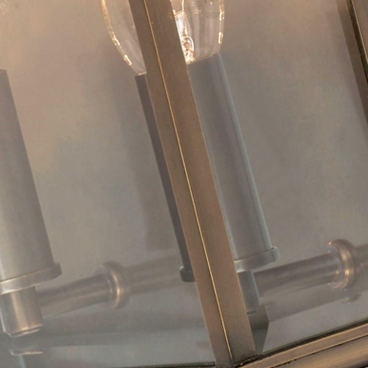 Elstead Holborn Dark Bronze Finish Medium Outdoor Wall Light exterior close up