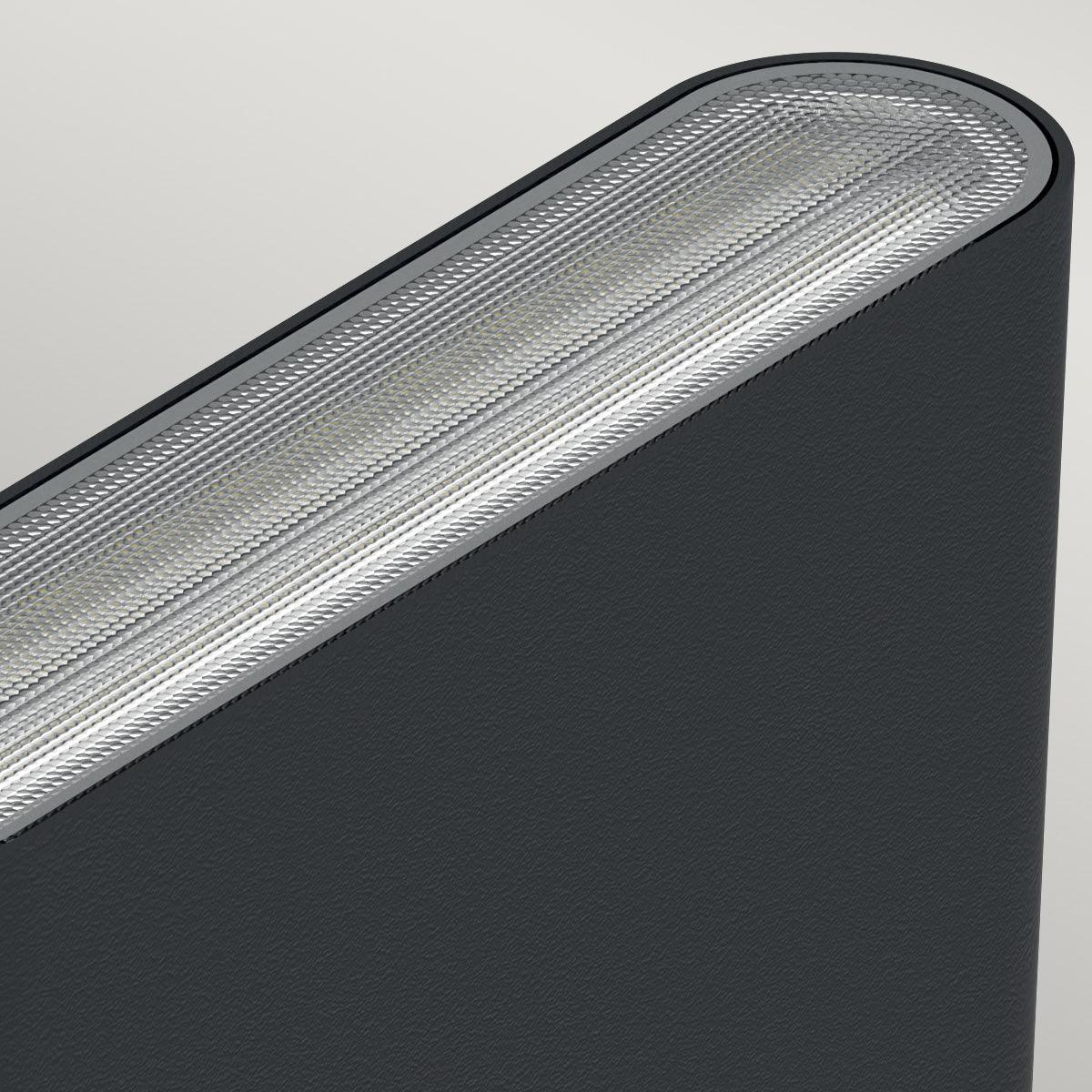 elstead jens led small black outdoor wall light Close Up