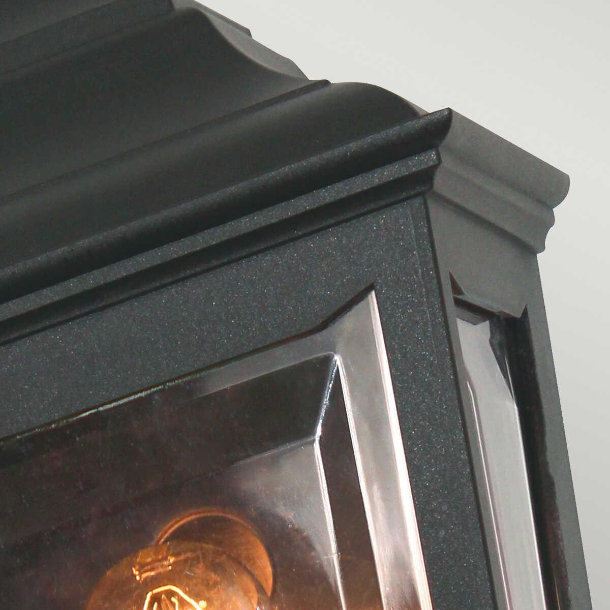 elstead kerry black finish outdoor flush wall lantern Living Room Close Up