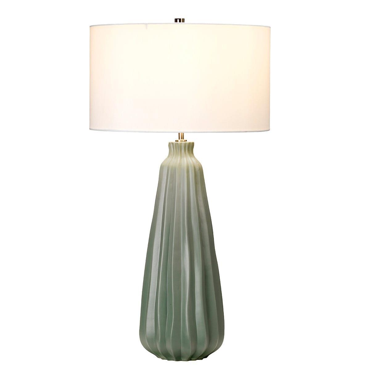 Elstead Lighting Kew Sage Green Ceramic Table Lamp - Ceramic 1