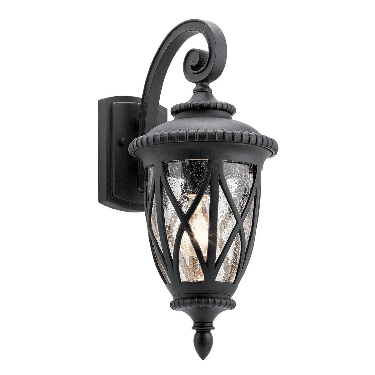 kichler admirals cove 1 light black outdoor wall lantern