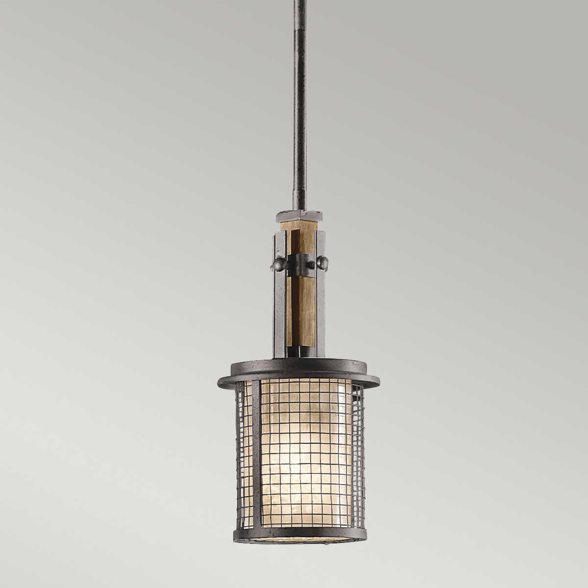 Kichler Ahrendale Mini Anvil Iron Pendant Ceiling Light-Ceiling Pendant Lights-Elstead Lighting-5-Tiffany Lighting Direct