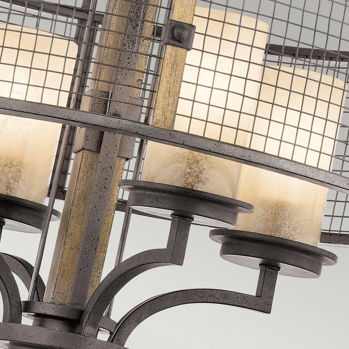 Kichler Ahrendale 4 Light Anvil Iron Chandelier-Elstead Lighting-6-Tiffany Lighting Direct