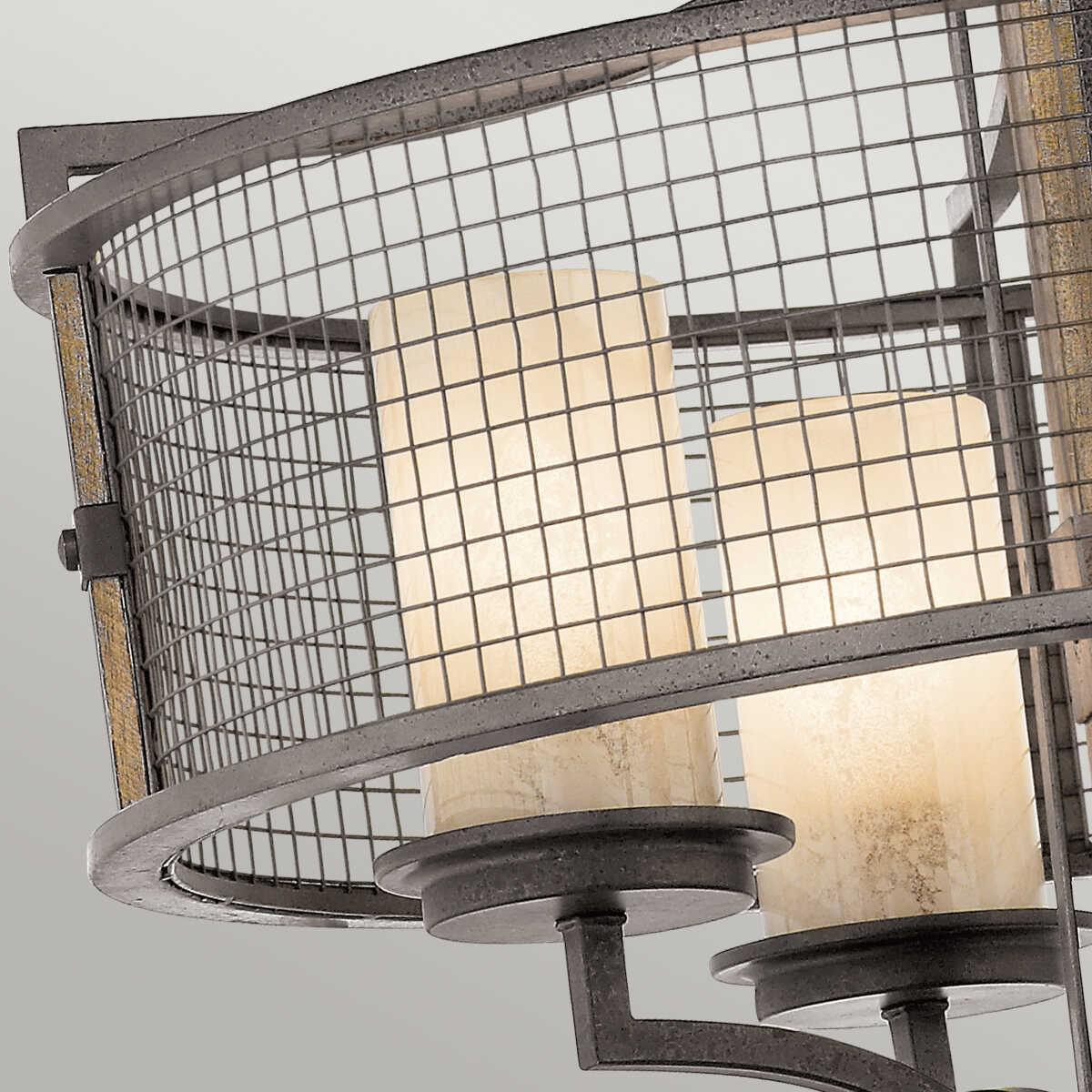 Kichler Ahrendale 4 Light Anvil Iron Chandelier-Elstead Lighting-7-Tiffany Lighting Direct