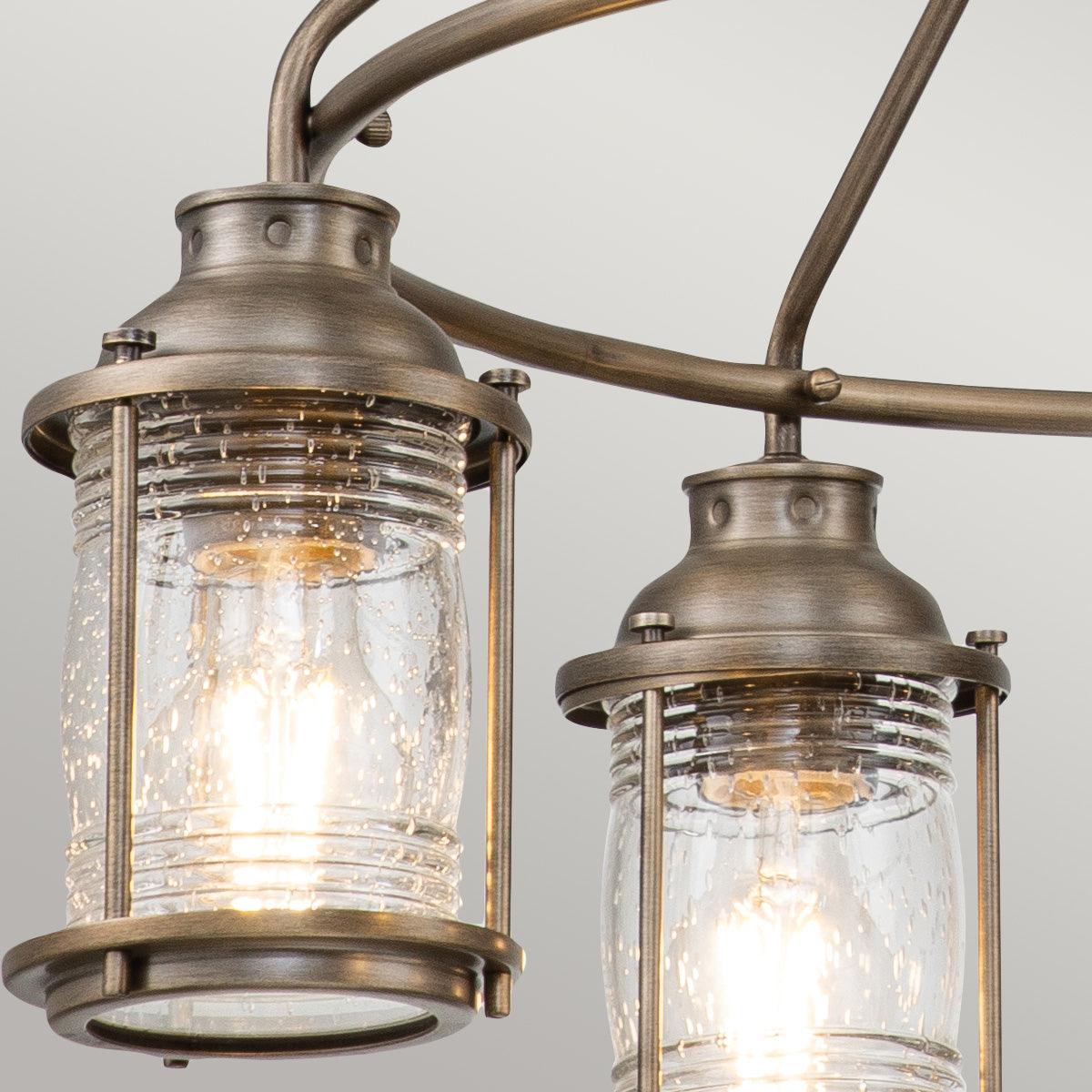 kichler ashland bay 5 light outdoor bronze chandelier Living Room Close Up