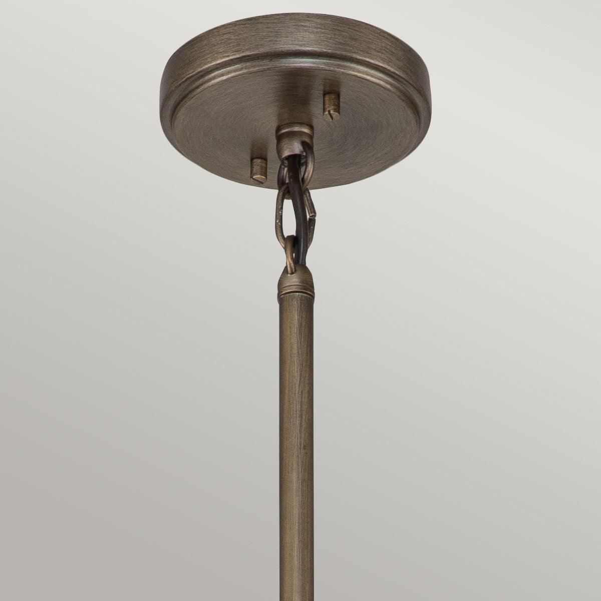 kichler ashland bay 5 light outdoor bronze chandelier Close Up LED Bulb