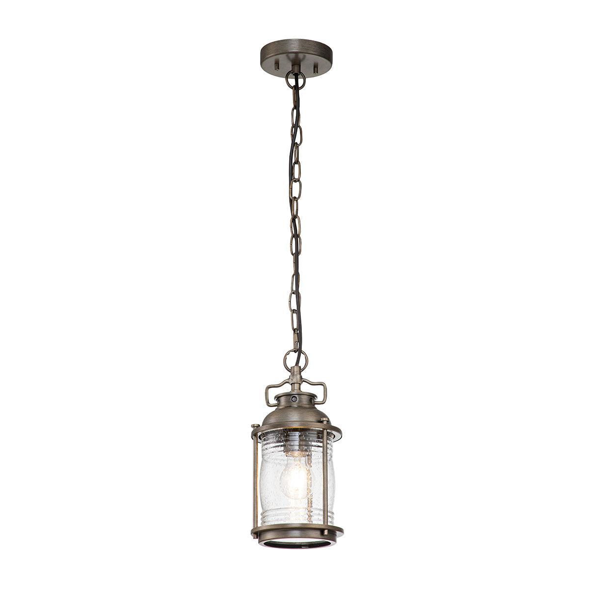 kichler ashland bay small bronze outdoor chain lantern