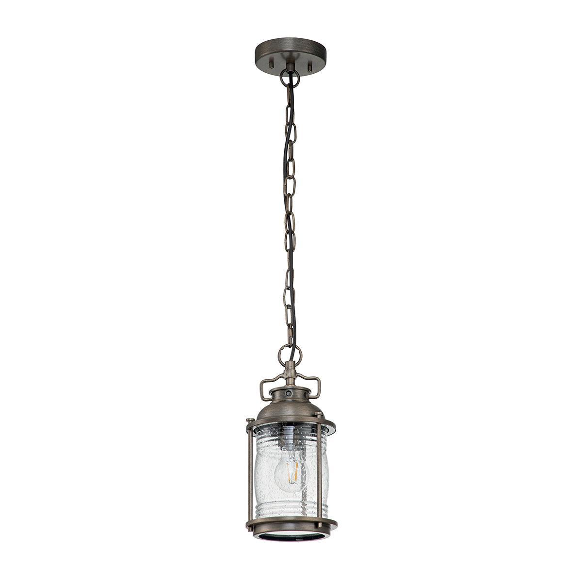 kichler ashland bay small bronze outdoor chain lantern Close Up