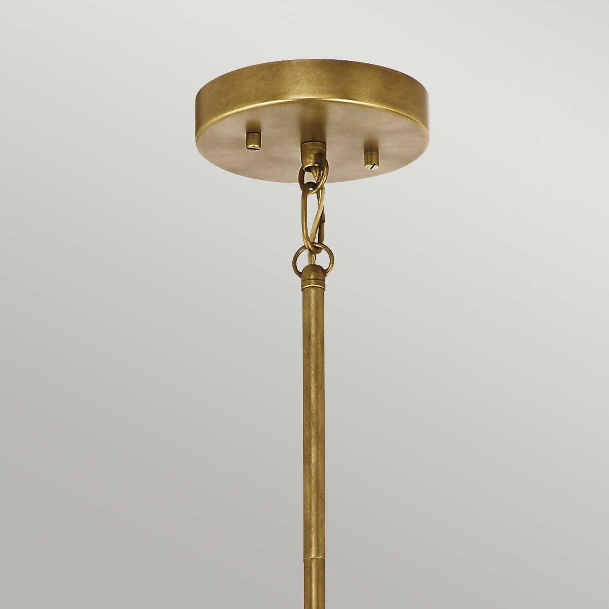 Kichler Aster 3 Light Natural Brass Ceiling Pendant-Ceiling Pendant Lights-Elstead Lighting-2-Tiffany Lighting Direct