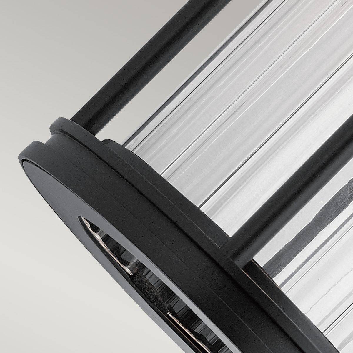 kichler barras 1 light small black outdoor wall lantern Living Room Close Up