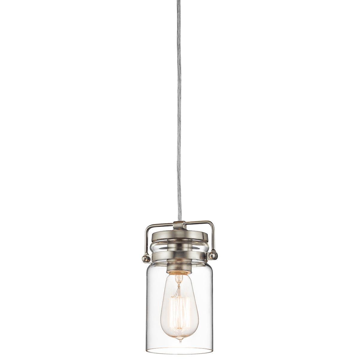 Kichler Brinley Brushed Nickel Mini Pendant Ceiling Light