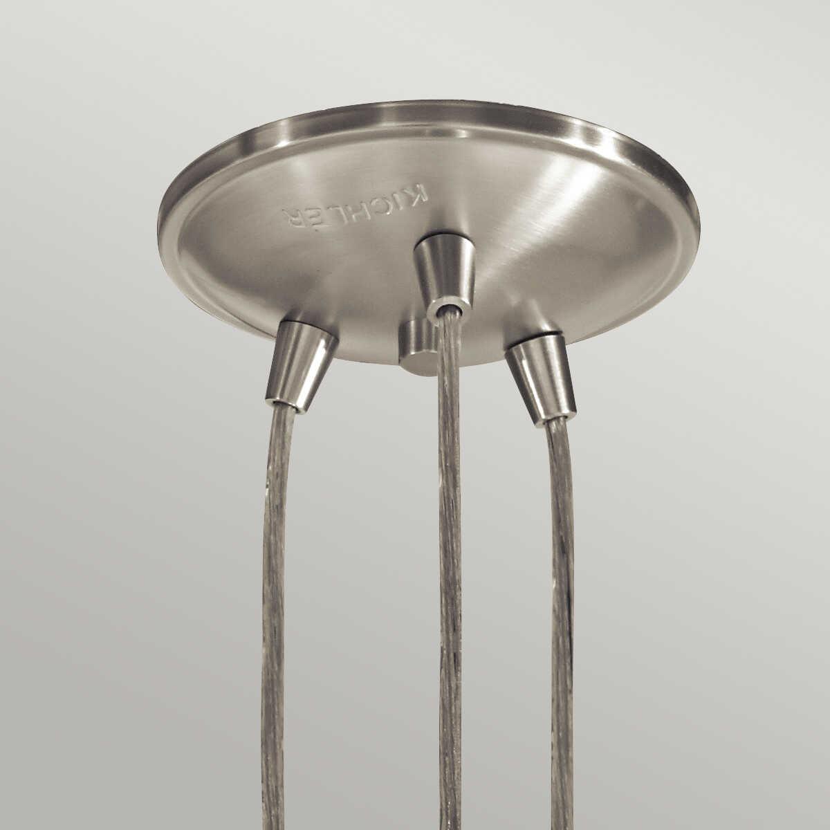 Kichler Brinley 3 Light Brushed Nickel Ceiling Pendant-Ceiling Pendant Lights-Elstead Lighting-6-Tiffany Lighting Direct