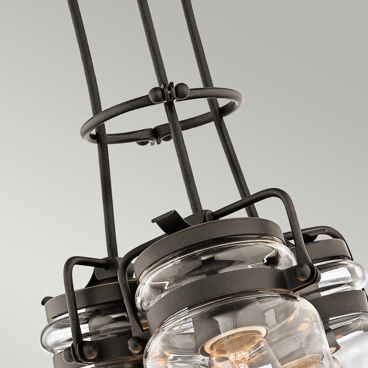Kichler Brinley 3 Light Bronze Ceiling Pendant Light-Ceiling Pendant Lights-Elstead Lighting-5-Tiffany Lighting Direct