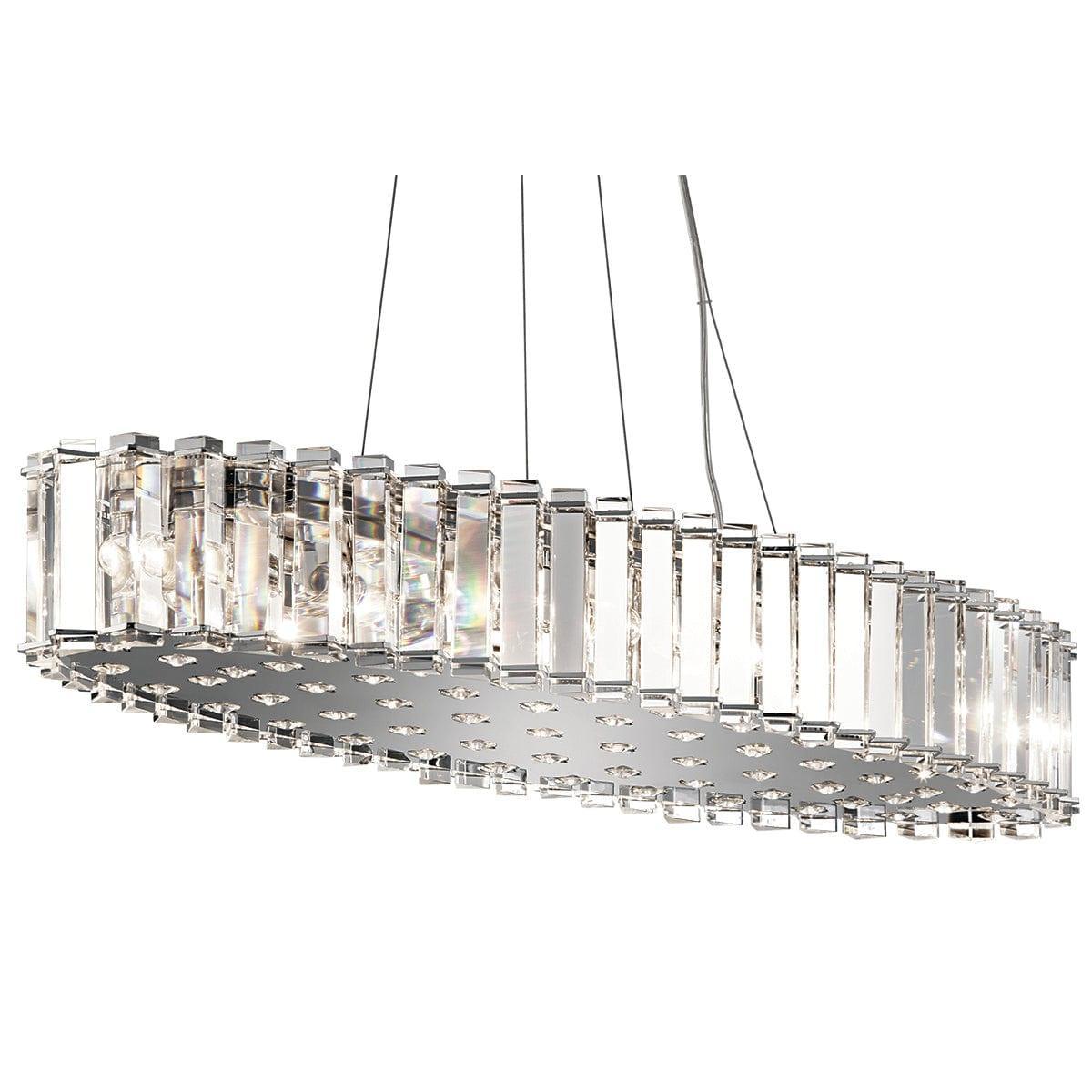 kichler crystal skye 12 light island pendant chrome bathroom light