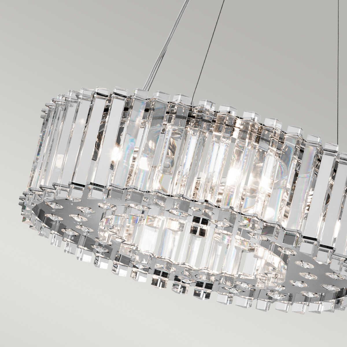 Kichler Crystal Skye 6 Light Ceiling Pendant-Ceiling Pendant Lights-Elstead Lighting-6-Tiffany Lighting Direct